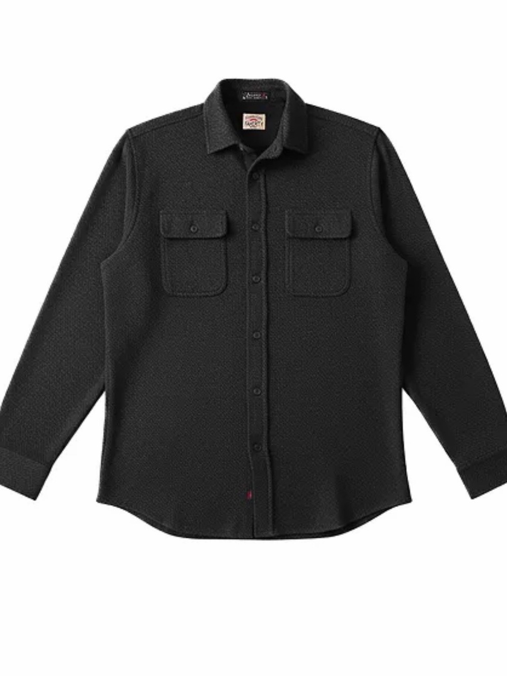Faherty Legend Sweater Shirt - Heathered Black Twill